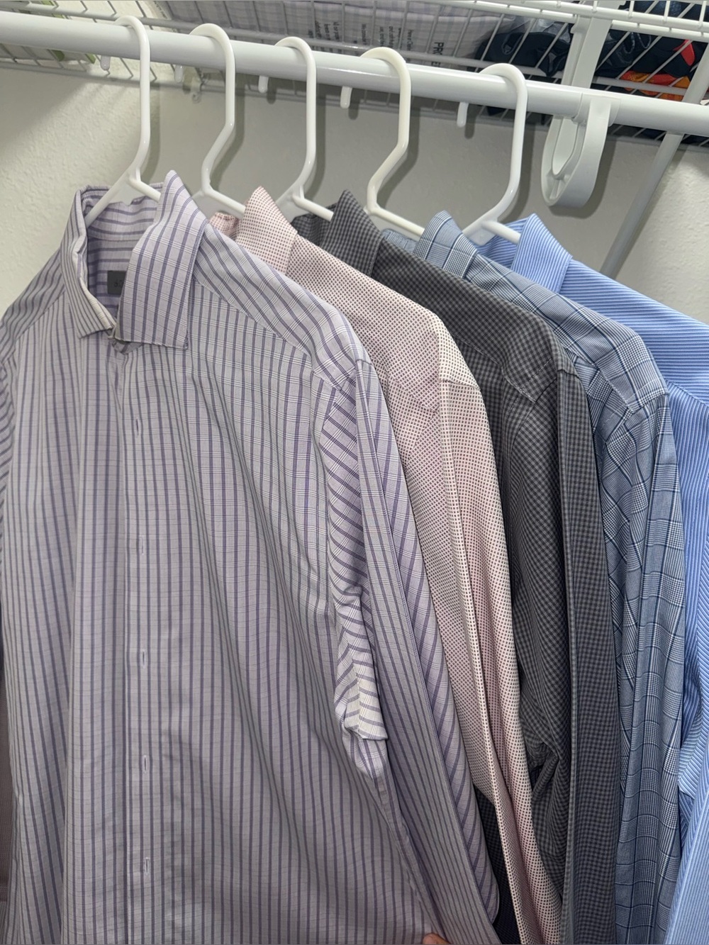 Men Dress Shirt Bundle Slim Fit 15.5 34/35 Calvin Klein & Kenneth Cole Lot of 5